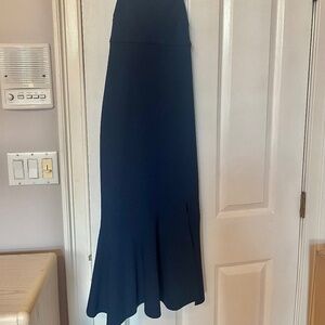 Navy blue midi dress